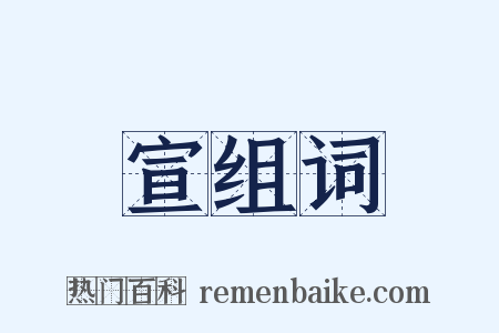 宣组词是什么意思的图片